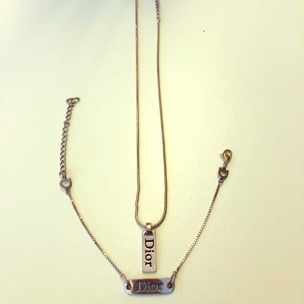 Dior necklace and bracelet Authentic